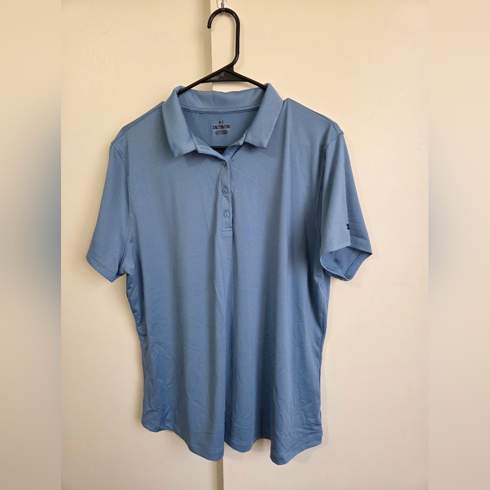 Women's Under Armour Blue Golf Shirt